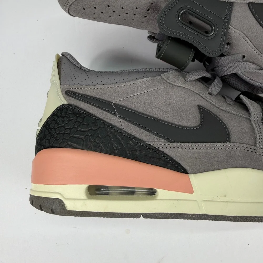 Jordan Legacy 312 Low Mens 12 Gunsmoke Coral Stardust Grey‎ Sneakers CD7069-002